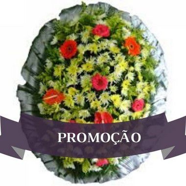 Coroa de Flores Grande  Parque das Cerejeiras Cemitério Homenagem