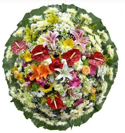 Floricultura Cemitério Jesuitas( Coroa de Flores Grande 1,20 x 1,00) Homenagem