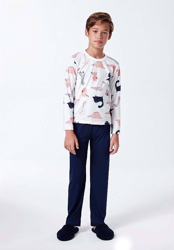 Pijama Infantil Masculino Dinossauro