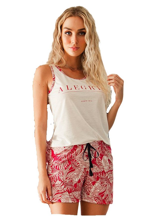 Pijama Feminino Regata Alegria