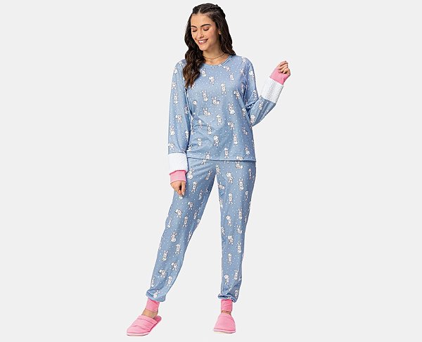 Pijama Feminino Lua Encantada Longo