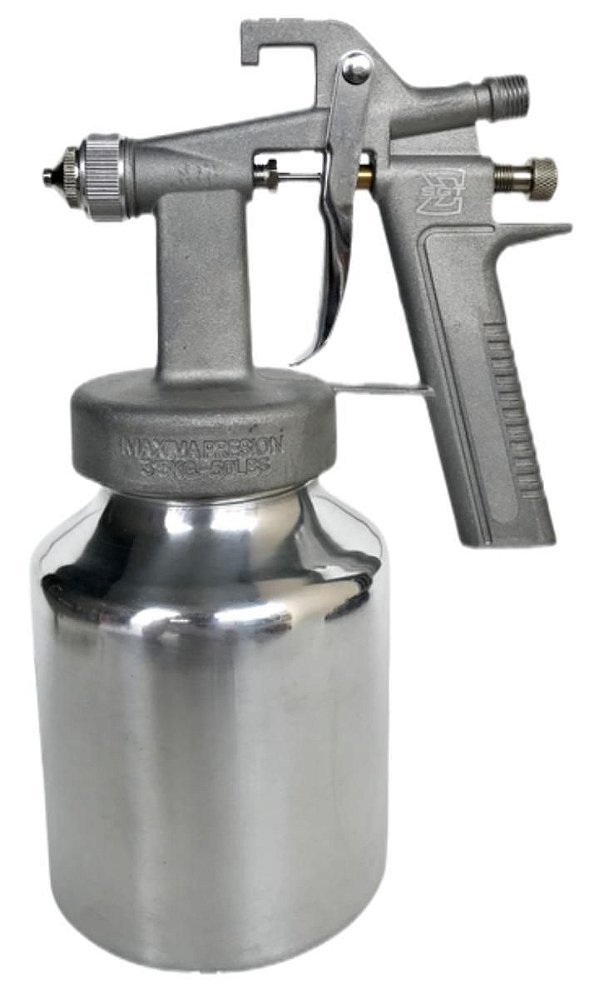 Pistola Pintura Ar Direto Caneca De Alumínio Bico 1,3 mm