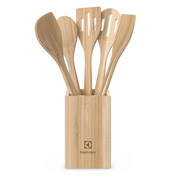 Utensílios Cozinha Electrolux 6 Peças Bambú
