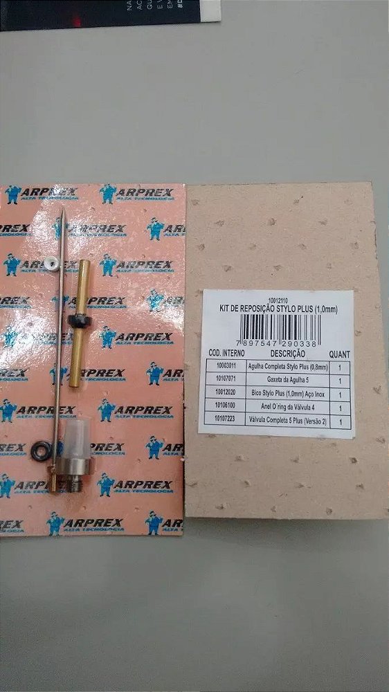 Kit Reparo Da Pistola Arprex Stylo Plus Bico 1,0 mm