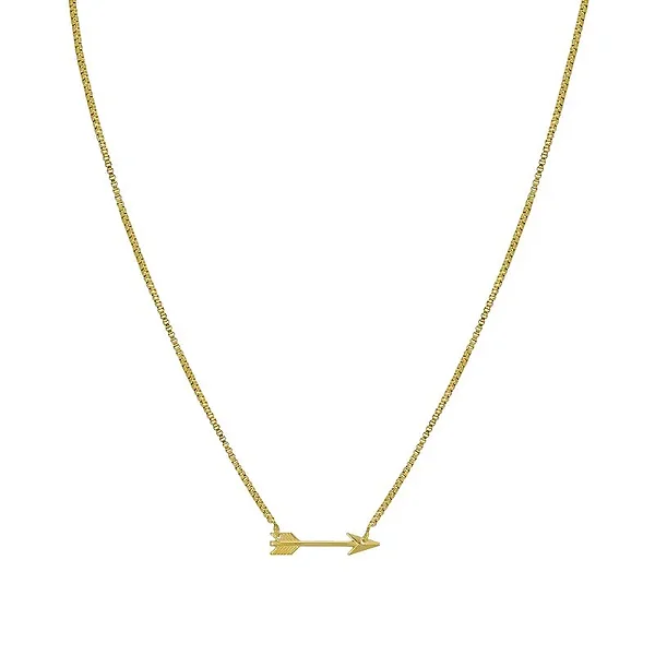 Colar Flecha Banhado a Ouro 18k
