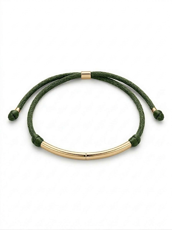 Pulseira Ajustável Canutilho Dourado