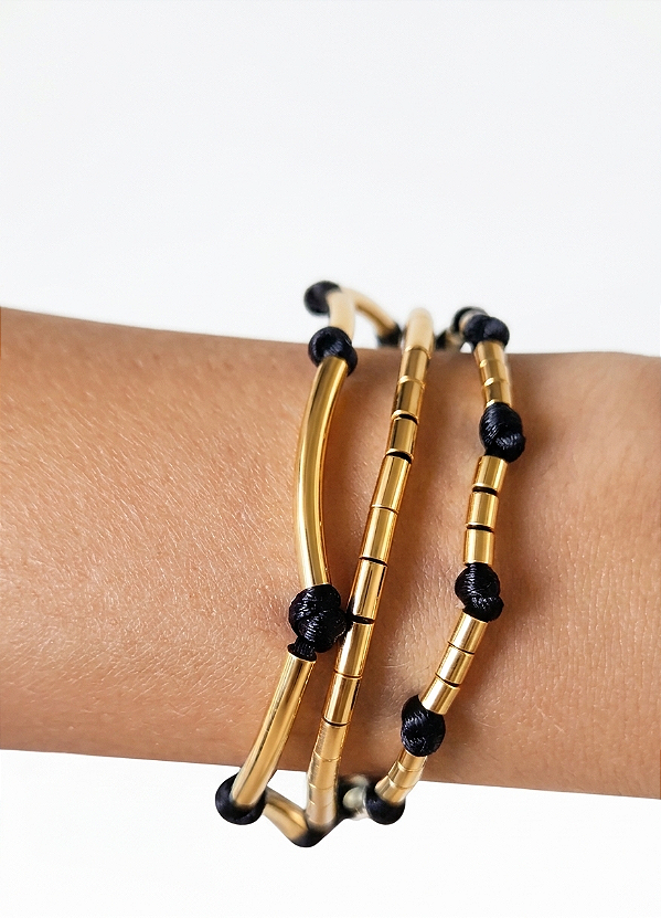 Trio de Pulseira Fecho Imã