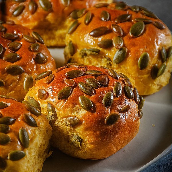 Brioche de Abóbora 25g - 06 unidades