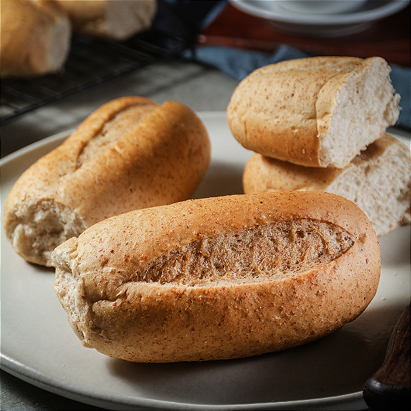 Pão Francês Integral 50g - 05 unidades