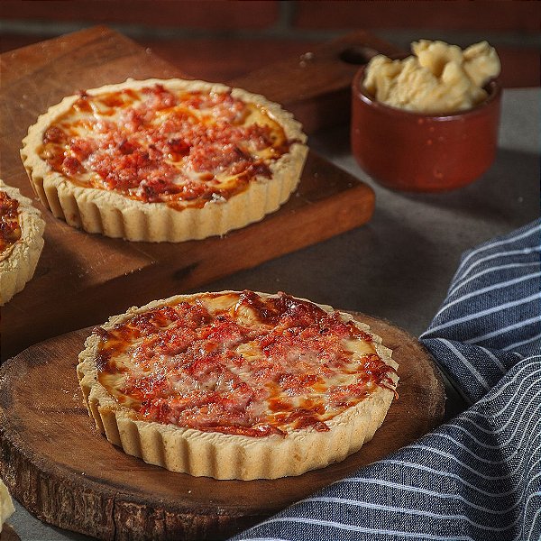 Quiche de Queijo com Presunto 160g - 4 unidades