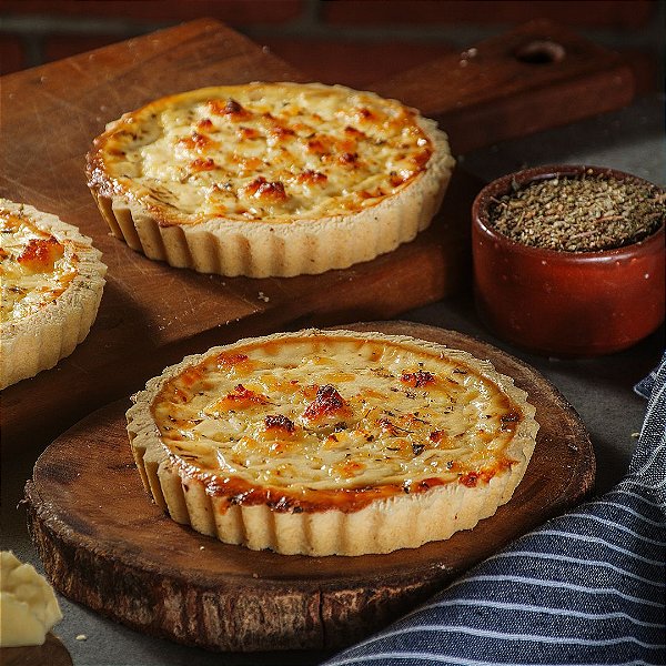 Quiche de Queijo Minas com Orégano 160g - 4 unidades