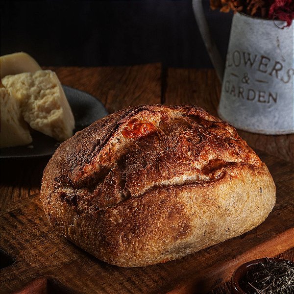 Pão de Parmesão com Alecrim de Fermentação Natural 500g