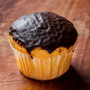 Muffin de Cenoura e Nutella com Ganache de Chocolate 50g - 4 unidades
