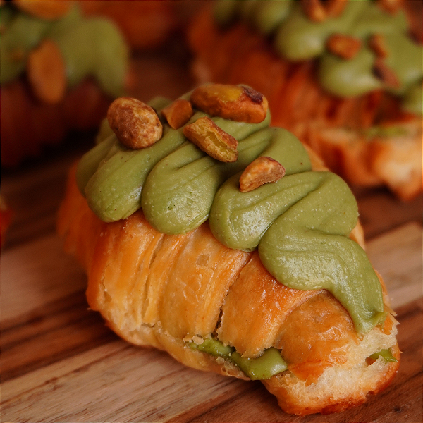 Caixa Croissant Doce Pistache