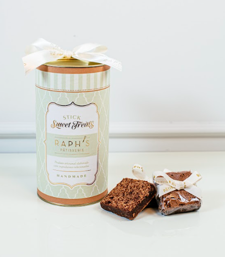 Lata de brownie embalado