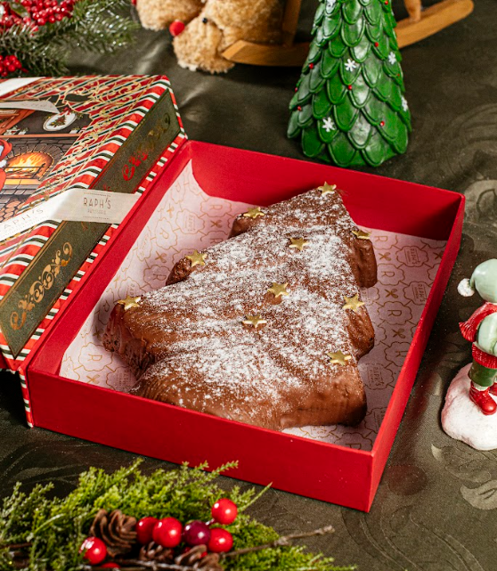 Caixa Arvore de Brownie -Natal 2025