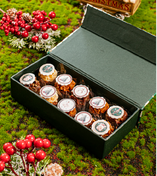 Caixa de mini brownie - Natal 2025