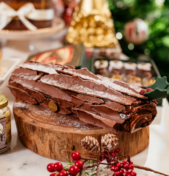 Rocambole de chocolate com doce de leite - Natal 2025
