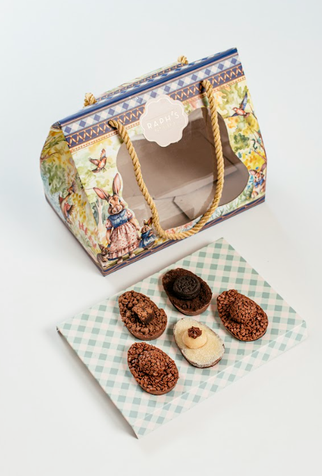 Cestinha com 5 mini ovinhos - Páscoa 2026