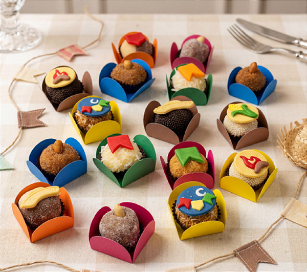 Caia de brigadeiros - Juninos