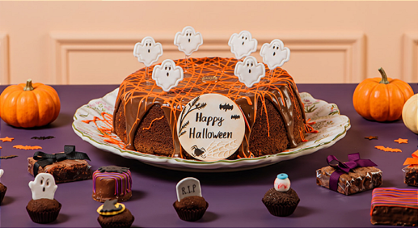 Kit Halloween - Bolo Caseiro de Chocolate