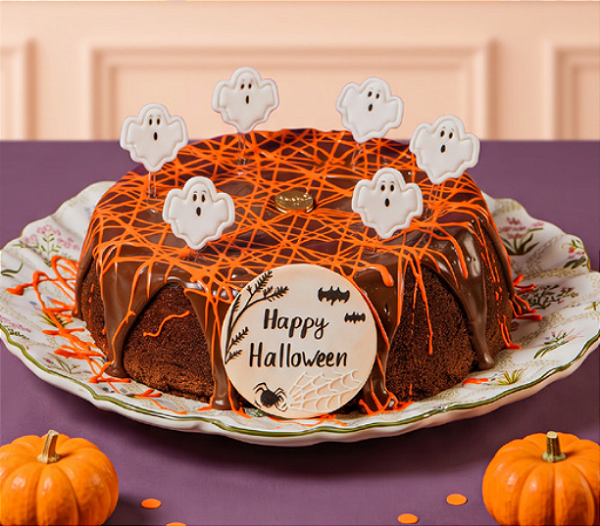 Bolo de Chocolate Caseiro - Halloween