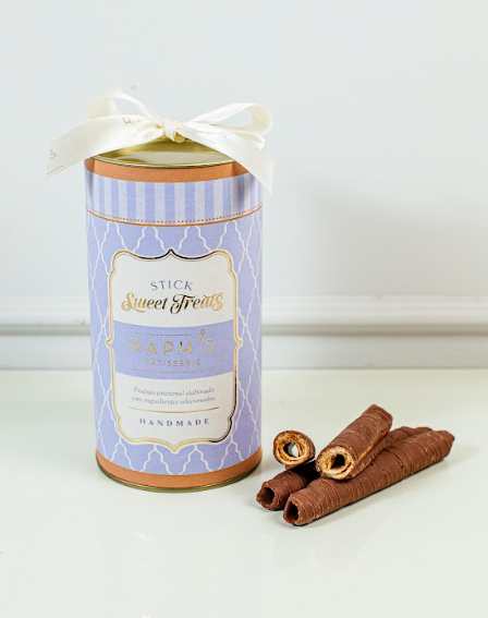 Lata com palitos Waflles