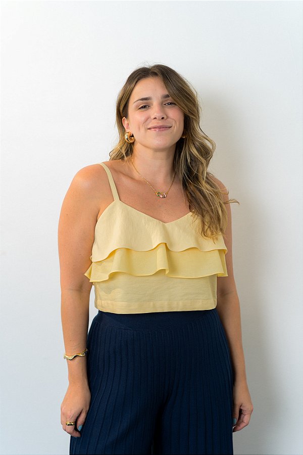 Blusa Cropped Camadas