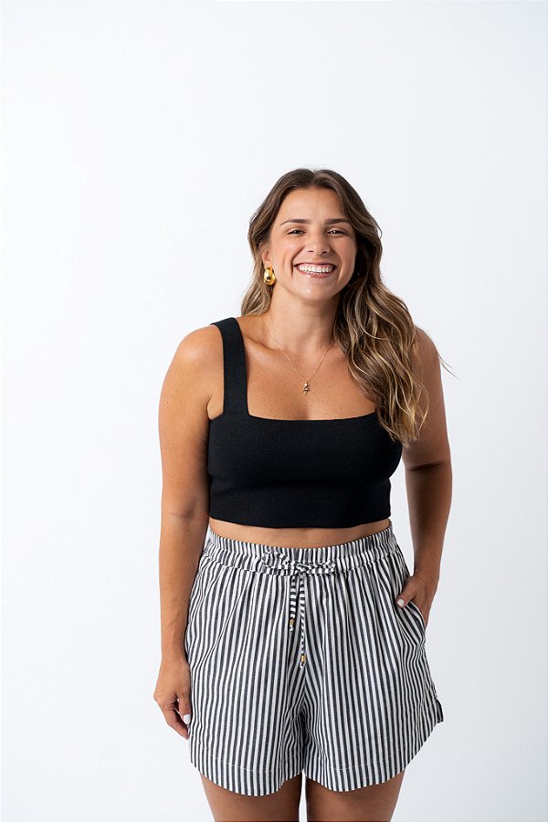 Short Boxer Listra Fio Tinto