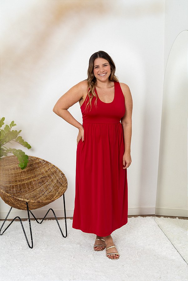 Vestido Malha Longuete Torcido