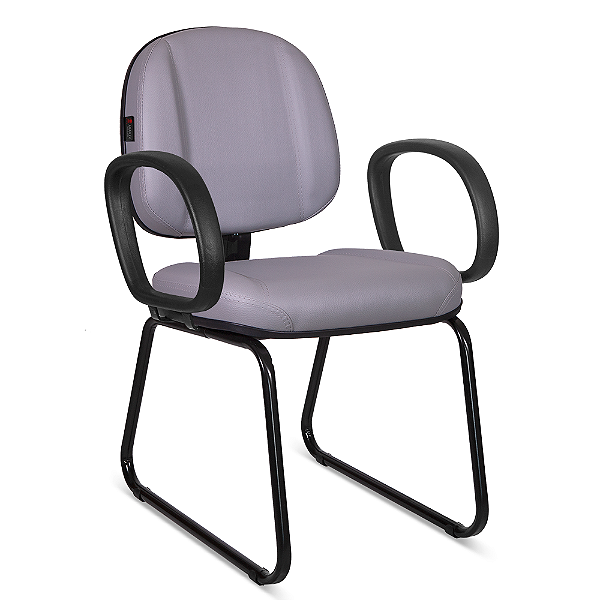 Cadeira Turim Executiva, fixa pe trapezio, com braços