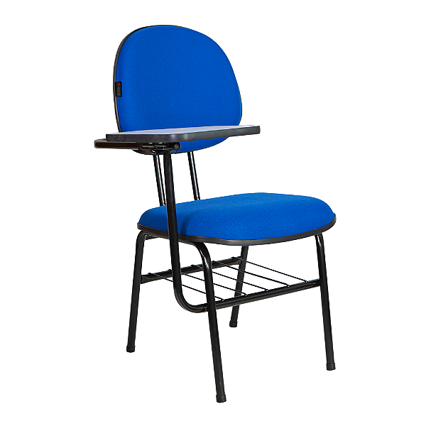 Cadeira Executiva univ, prancheta escamoteavel, c/porta livros