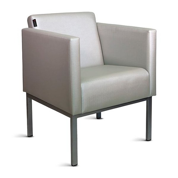 Sofá Varsóvia pé tubular, com 1 lugar