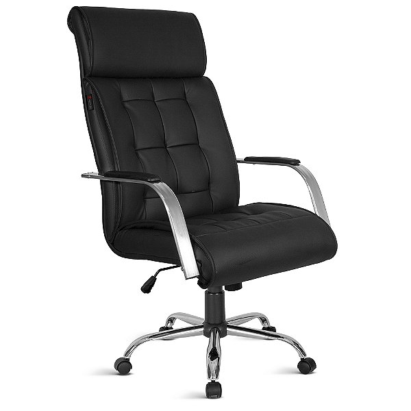 Lemonis Presidente com braco aluminio, base relax cromada