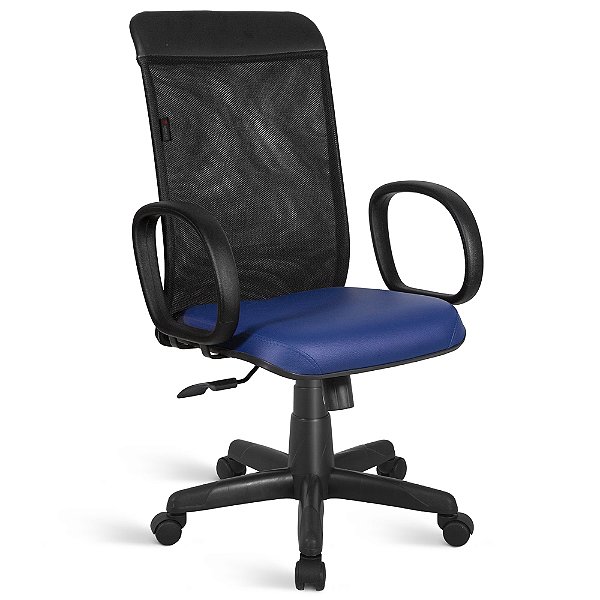 New Onix Presidente, com braco fixo, base giratoria relax