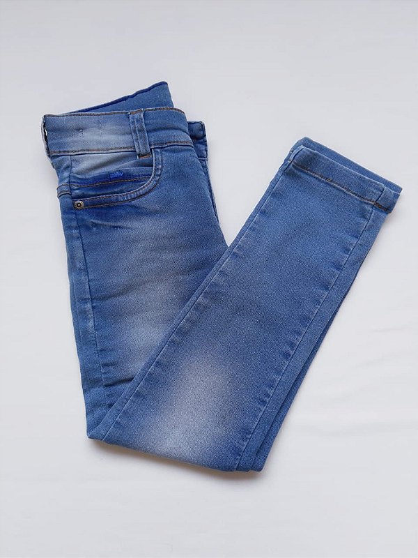 calça moletinho jeans infantil