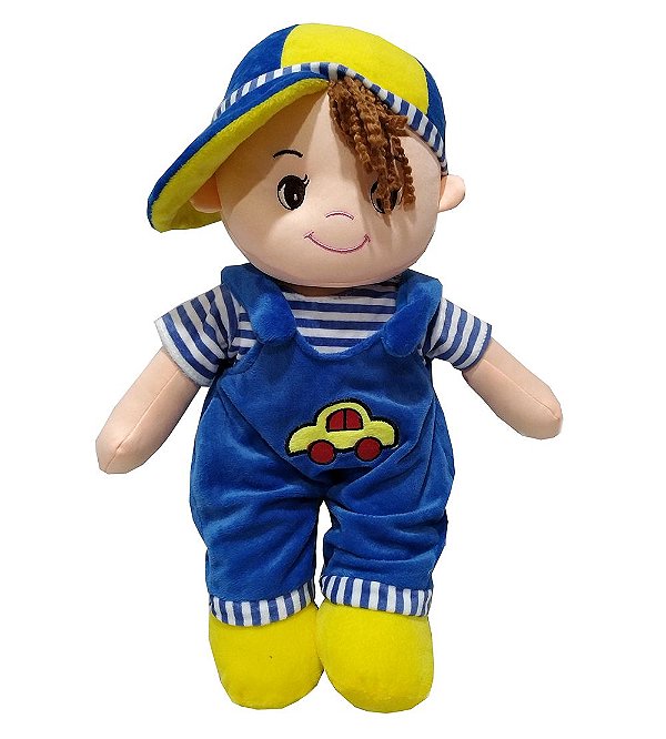 Boneco de Pano Fernandinho azul escuro em plush