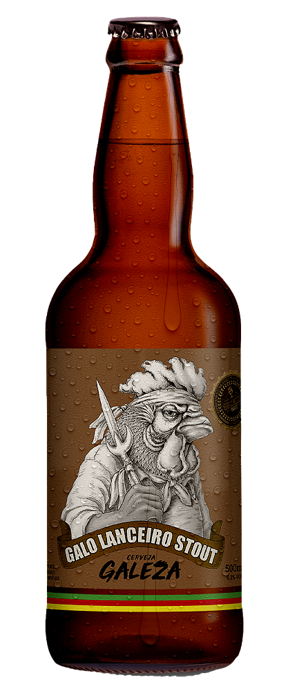 Cerveja Artesanal Galeza Galo Lanceiro Stout 500ml