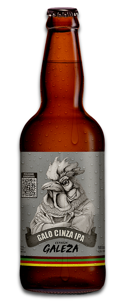 Cerveja Artesanal Galeza Galo Cinza IPA 500ml