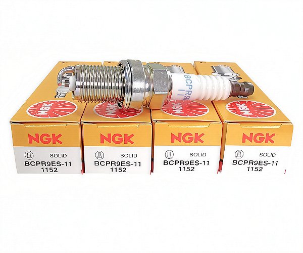 Jogo 4 Velas Ngk Original Turbo Fria Grau 9 16mm Bcpr9es11