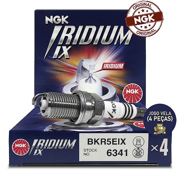 NGK BKR5EIX VELA DE IGNIÇÃO IRIDIUM IX 4 VELAS