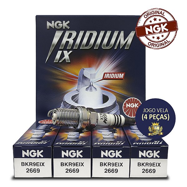 NGK BKR9EIX VELA DE IGNIÇÃO IRIDIUM IX 4 VELAS