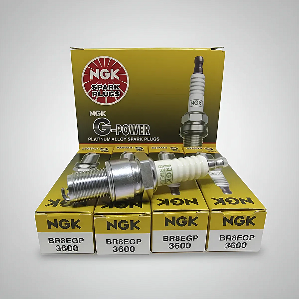 NGK BR8EGP VELA DE IGNIÇÃO PLATINUM GPOWER 4 VELAS