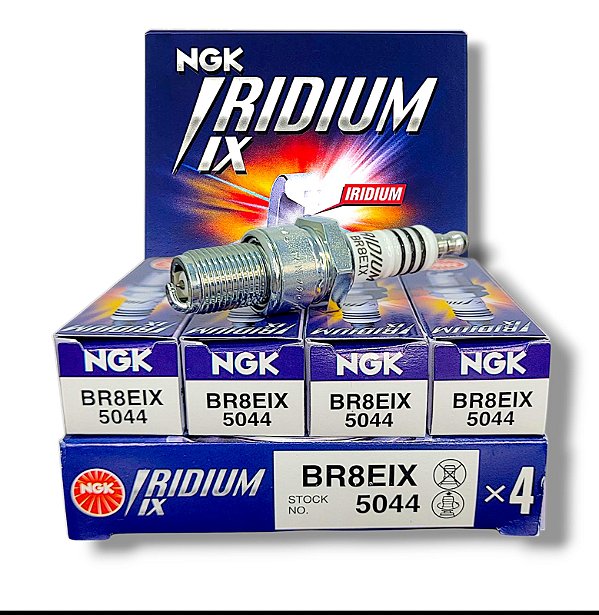 NGK BR8EIX VELA DE IGNIÇÃO IRIDIUM IX 4 VELAS