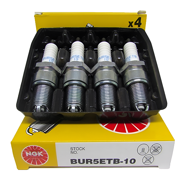 NGK BUR5ETB10 VELA DE IGNIÇÃO 4 VELAS