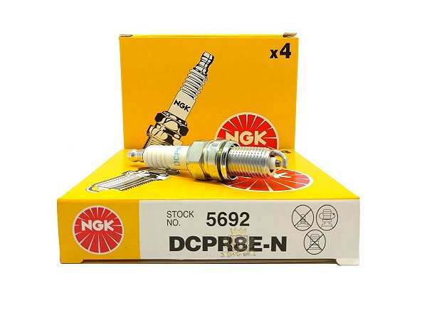 NGK DCPR8EN VELA DE IGNIÇÃO 4 VELAS