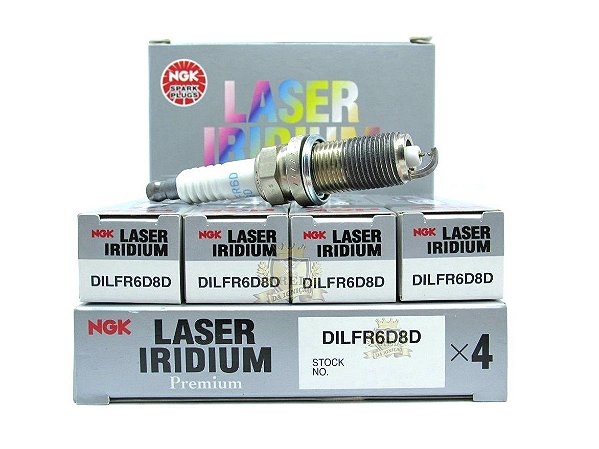 NGK DILFR6D8D VELA DE IGNIÇÃO LASER IRIDIUM 4 VELAS
