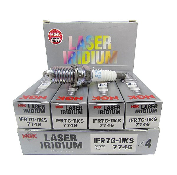 NGK IFR7G11KS VELA DE IGNIÇÃO LASER IRIDIUM 4 VELAS