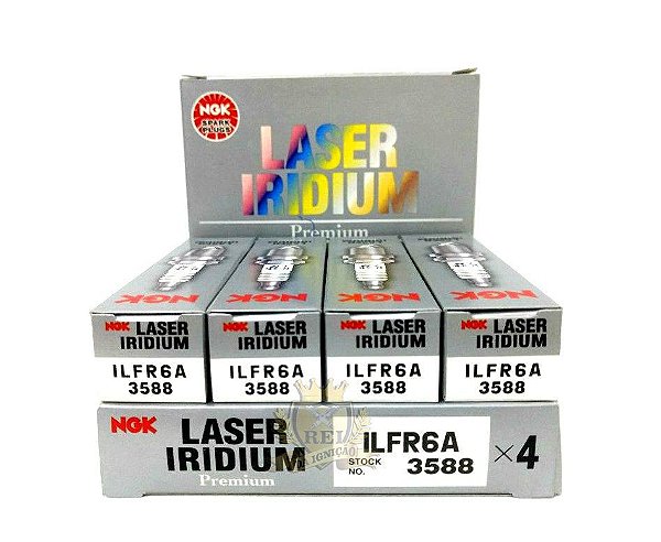 NGK ILFR6A VELA DE IGNIÇÃO LASER IRIDIUM 4 VELAS