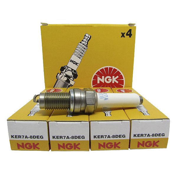 NGK KER7A8DEG VELA DE IGNIÇÃO 4 VELAS